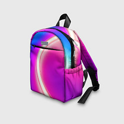 Детский рюкзак Неоновый свет текстура, цвет: 3D-принт — фото 2