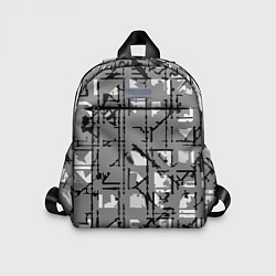 Детский рюкзак Тёмный серый простая абстракция