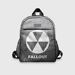 Детский рюкзак Fallout - grey gradient, цвет: 3D-принт