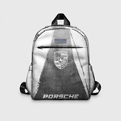 Детский рюкзак Porsche - grey gradient по-центру, цвет: 3D-принт