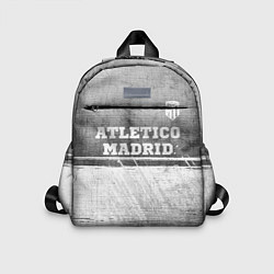 Детский рюкзак Atletico Madrid - grey gradient посередине, цвет: 3D-принт