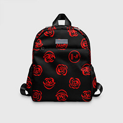 Детский рюкзак Twenty one pilots rose pattern, цвет: 3D-принт