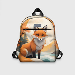 Детский рюкзак Лиса в лесу осень, цвет: 3D-принт