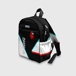 Детский рюкзак Among us geometry steel glitch, цвет: 3D-принт — фото 2