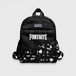 Детский рюкзак Fortnite pattern black, цвет: 3D-принт