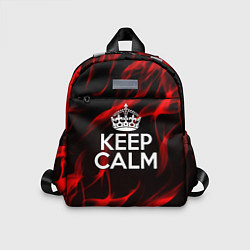 Детский рюкзак Keep calm flame red, цвет: 3D-принт