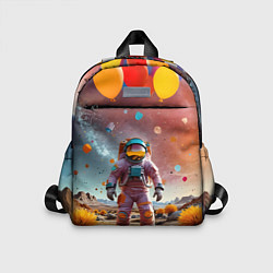 Детский рюкзак Праздничный космонавт, цвет: 3D-принт