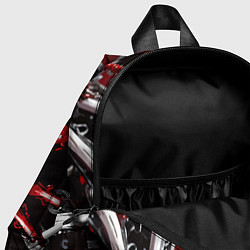 Детский рюкзак Красно-белая инфекция, цвет: 3D-принт — фото 2