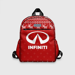 Детский рюкзак Новогодний Infiniti с оленями, цвет: 3D-принт