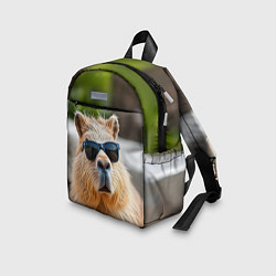 Детский рюкзак Модная капибара в темных очках, цвет: 3D-принт — фото 2