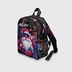 Детский рюкзак Дед мороз в цветах, цвет: 3D-принт — фото 2