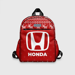 Детский рюкзак Новогодний Honda с оленями, цвет: 3D-принт