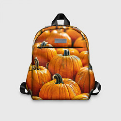 Детский рюкзак Много тыкв, цвет: 3D-принт