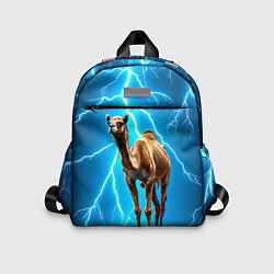 Детский рюкзак Верблюд и удар молнии, цвет: 3D-принт