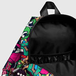 Детский рюкзак Color doodle monsters, цвет: 3D-принт — фото 2