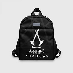 Детский рюкзак Assassins creed shadows - монохромный, цвет: 3D-принт