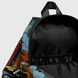 Детский рюкзак Улица в стиле экспрессионизм, цвет: 3D-принт — фото 2