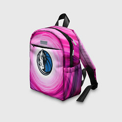 Детский рюкзак Даллас Маверикс в розовом водовороте, цвет: 3D-принт — фото 2