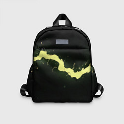 Детский рюкзак Желтая трещина на черном