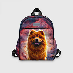 Детский рюкзак Чау-чау в космосе, цвет: 3D-принт