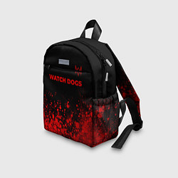 Детский рюкзак Watch Dogs - red gradient посередине, цвет: 3D-принт — фото 2