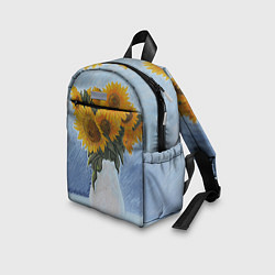 Детский рюкзак Подсолнухи в вазе, цвет: 3D-принт — фото 2