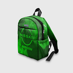 Детский рюкзак Nissan - green gradient, цвет: 3D-принт — фото 2