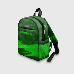 Детский рюкзак No Mans Sky - green gradient посередине, цвет: 3D-принт — фото 2