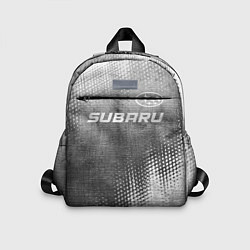 Детский рюкзак Subaru - grey gradient посередине, цвет: 3D-принт