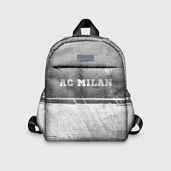 Детский рюкзак AC Milan - grey gradient посередине, цвет: 3D-принт