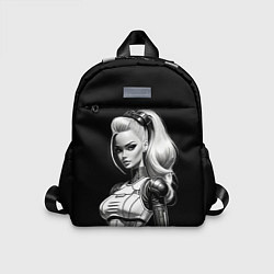 Детский рюкзак Барби - киберпанк нейроарт, цвет: 3D-принт