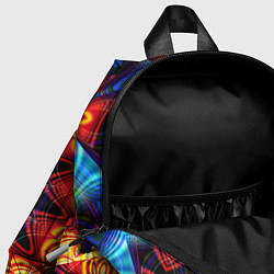 Детский рюкзак Фрактальная узорная абстракция, цвет: 3D-принт — фото 2