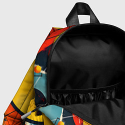 Детский рюкзак Динамичный красочный паттерн, цвет: 3D-принт — фото 2