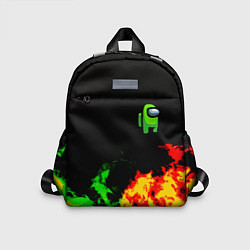 Детский рюкзак Амонг ас огненная текстура