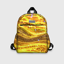 Детский рюкзак Золотые блестящие волны