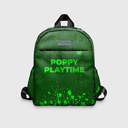 Детский рюкзак Poppy Playtime - green gradient посередине, цвет: 3D-принт