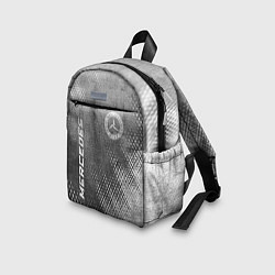 Детский рюкзак Mercedes - grey gradient вертикально, цвет: 3D-принт — фото 2