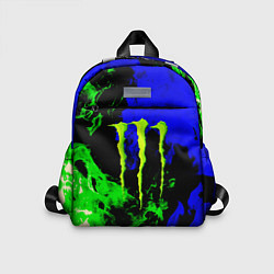 Детский рюкзак Monster energy кислотный огонь