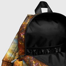 Детский рюкзак Блестящая золотая текстура, цвет: 3D-принт — фото 2