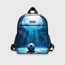 Детский рюкзак Футбольный мяч в синем, цвет: 3D-принт