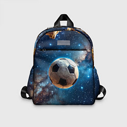 Детский рюкзак Футбольный мяч в космосе, цвет: 3D-принт