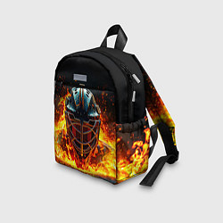 Детский рюкзак Голкипер в огне, цвет: 3D-принт — фото 2