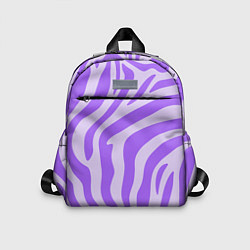 Детский рюкзак Лавандовый тигровый паттерн