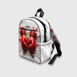 Детский рюкзак Красные бойцовские перчатки на белом, цвет: 3D-принт — фото 2
