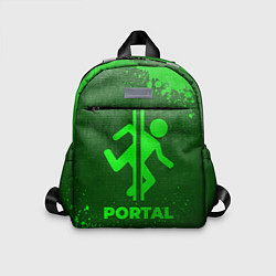 Детский рюкзак Portal - green gradient, цвет: 3D-принт