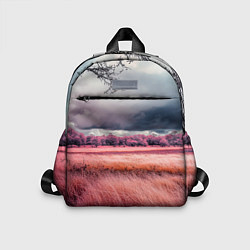 Детский рюкзак Поле и деревья пейзаж - инфракрасный стиль