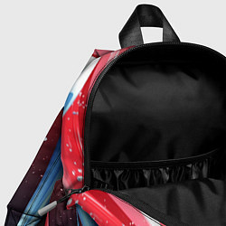 Детский рюкзак Синие и красные слизи текстура, цвет: 3D-принт — фото 2