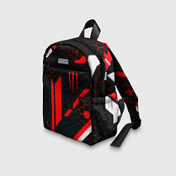 Детский рюкзак Monster energy sport geometry, цвет: 3D-принт — фото 2