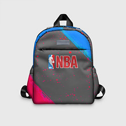 Детский рюкзак NBA неоновые краски, цвет: 3D-принт