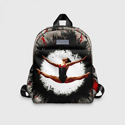 Детский рюкзак Воздушная гимнастика на сером, цвет: 3D-принт